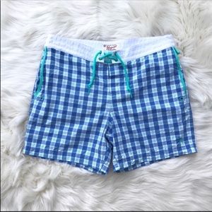 Penguin plaid board shorts size 33”